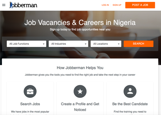 JobberMan:尼日利亚招聘网