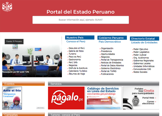 Peru:秘鲁政府官方网站