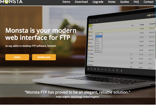 MonstaFTP:免费开发WEB FTP管理工具