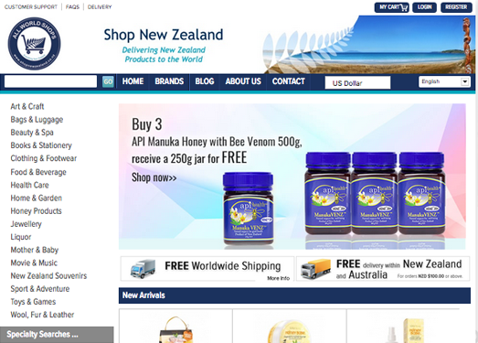 ShopnewzeaLand:新西兰购物网
