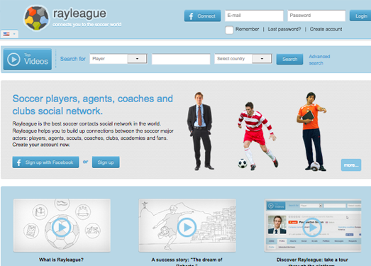 RayLeague:在线足球社交网络平台