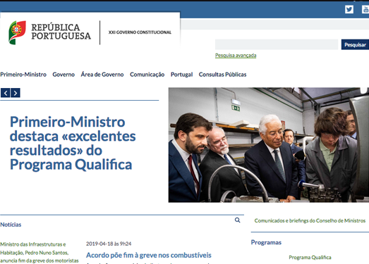 Portugal.GOV:葡萄牙政府官方网站
