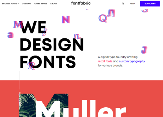 FontFabric:免费独立字体设计网