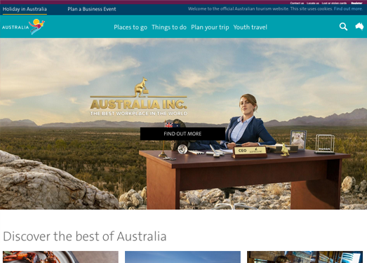 AustraLia:澳大利亚旅游局官网
