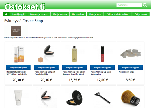 oStokset.fi:芬兰本地女性购物平台