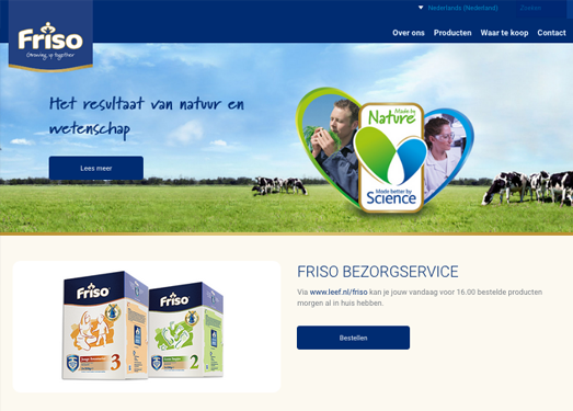 Friso.nl:荷兰美素奶粉官方网站