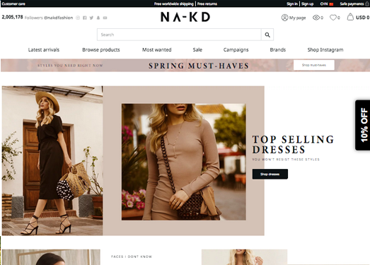 NA-KD|瑞典时尚品牌购物网