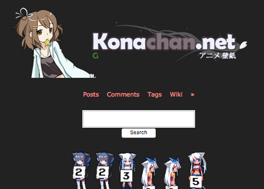 KonaChan:动漫ACG壁纸搜索引擎