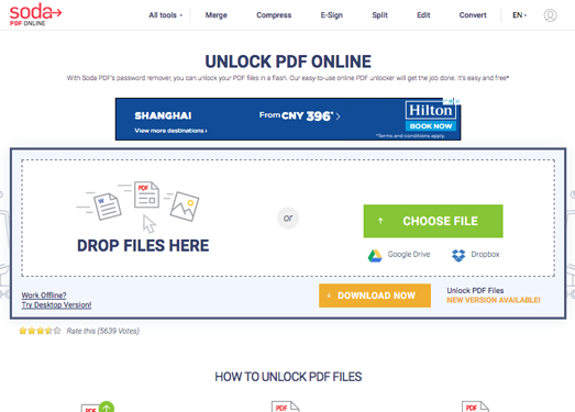 PDFUnlock:在线PDF文档解锁工具