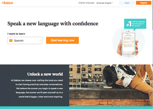 Babbel:在线自助式外语学习平台