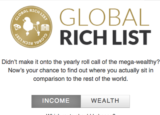 GlobalRichlist:在线个人收入全球排行网