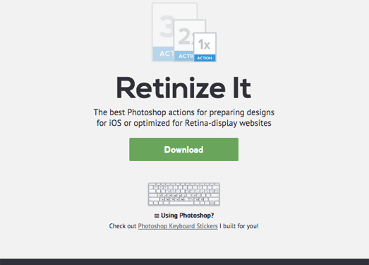 Retinize:网页设计PhotoShop切图工具