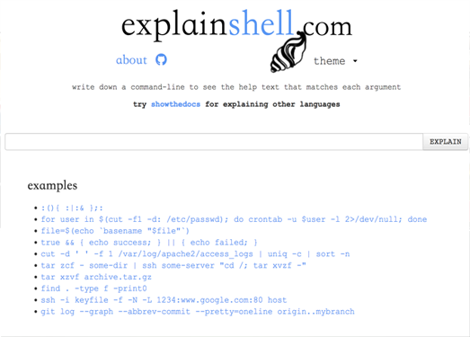 ExplainShell:免费开Linux系统命令查询工具