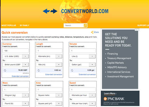 ConvertWorld:在线单位转换工具
