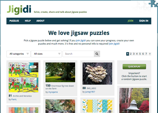 Jigidi:在线物理拼图游戏网