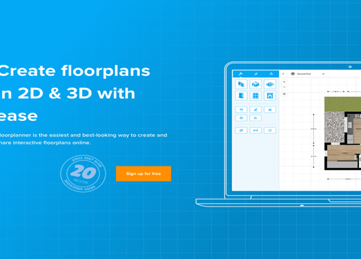 Floorplanner:在线3D家居设计网