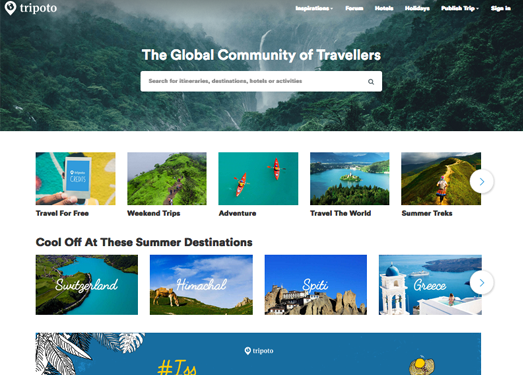 Tripoto:私人旅游行程分享社区