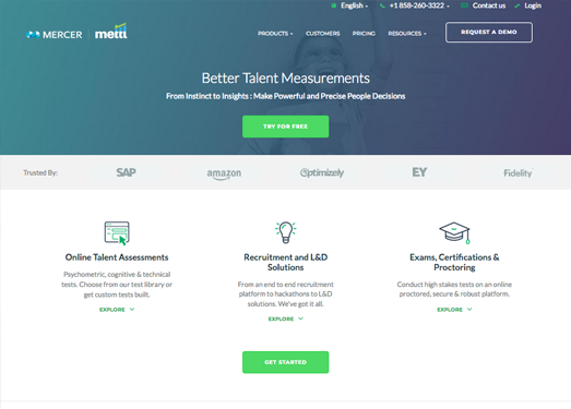 Mettl:在线技能评估平台