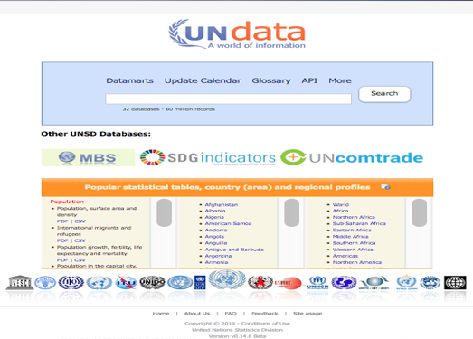 UNdata|联合国公共数据库