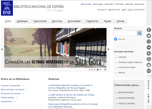Bne.es:西班牙国家图书馆