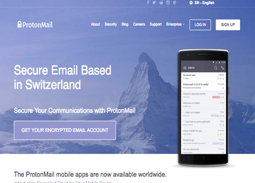 ProtonMail:终端到终端加密邮件平台
