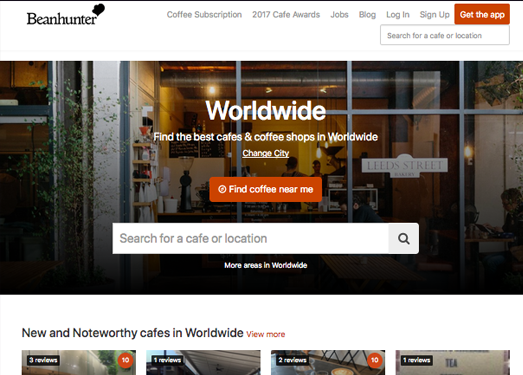 Beanhunter:寻找世界最好咖啡馆