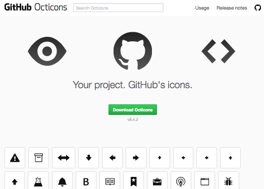 OctIcons:免费原型图标分享网