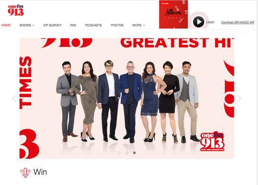 OneFM:新加坡91.3广播电台