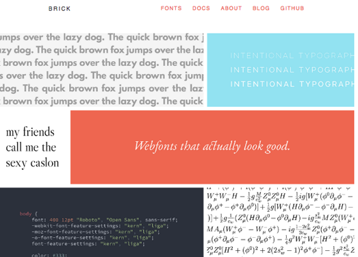 Brick.im:在线免费开源web字体