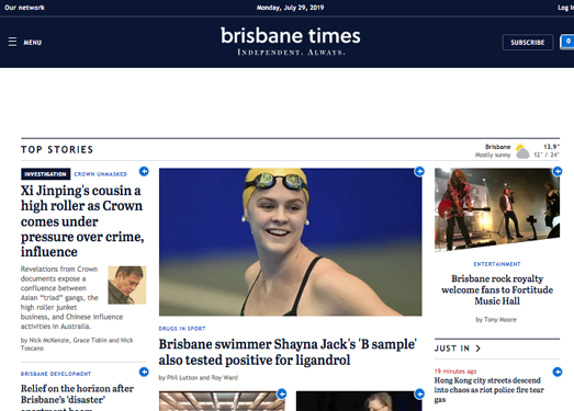 BrisbaneTimes:布里斯班时报官网
