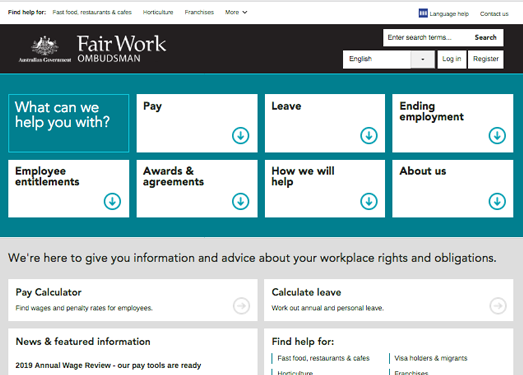 FairWork:澳洲工作纠纷投诉网