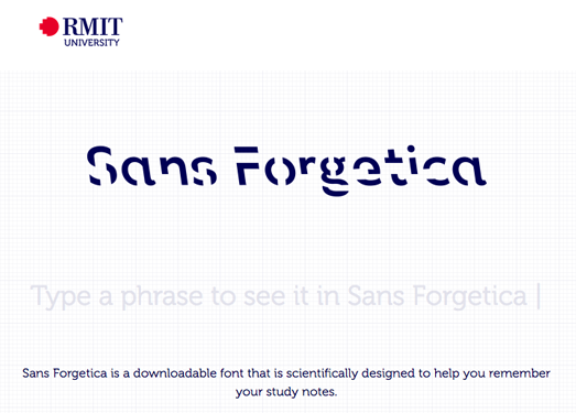 SansForgetica|有助于阅读学习的免费字体