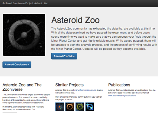 Asteroid Zoo:在线小行星探索平台