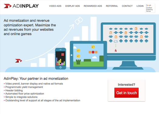 Adinplay:荷兰游戏广告联盟