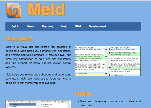 Meld|可视化文件和文件夹对比