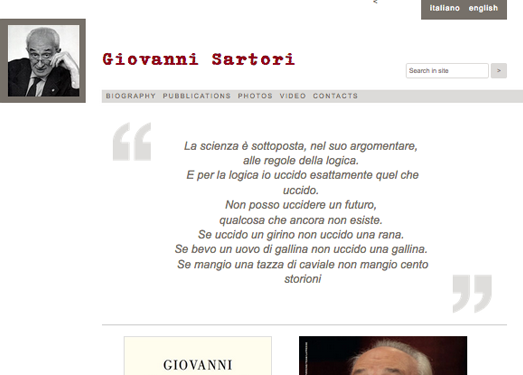 GiovanniSartori|政治学家乔万尼·萨托利