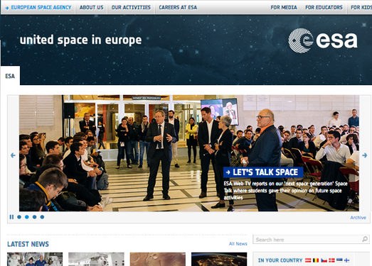 ESA.int:欧洲航天官方网站