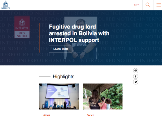 InterPol:国际刑警官方网站