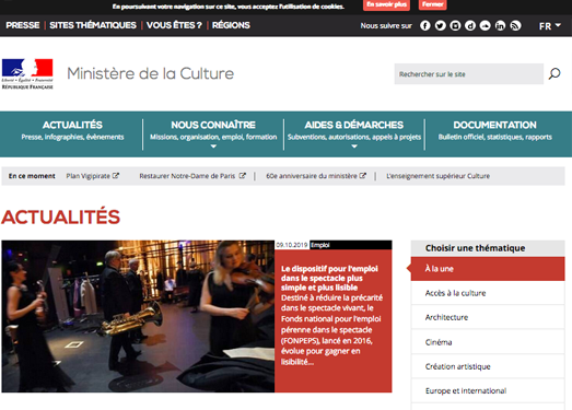 Culture.fr:法国文化部官网