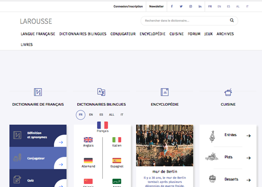 Larousse|在线法国字典百科全书