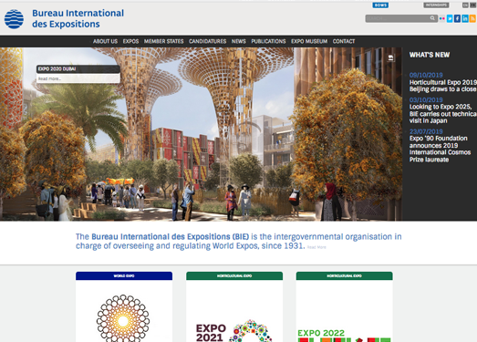BIE:国际展览会管理局官网