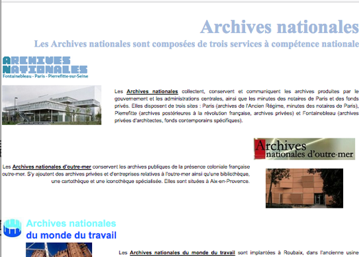 法国国家档案馆官网
