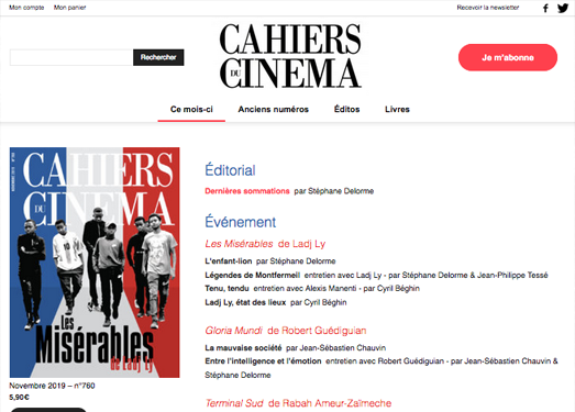 电影手册|法国电影评选杂志