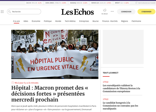 Lesechos:法国回声经济报