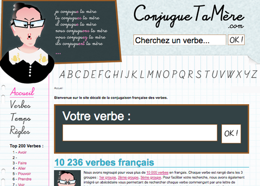 ConjugueTaMere|法语动词变位教学网