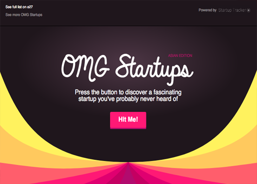 OmgStartups:随机创业公司推荐网
