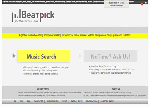 BeatPick:在线音乐搜索与下载网