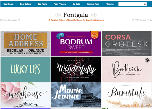 Fontgala|创意设计师字体库