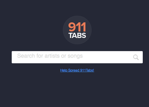 911Tabs|吉他和贝斯乐谱搜索引擎