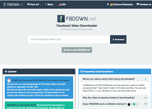 Fbdown|在线Facebook视频下载工具